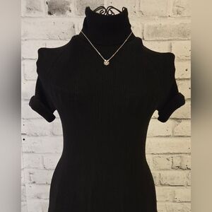 Vintage D’Orlan 18KGP Floral Rhinestone Pendant Necklace Gold Plated